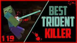 Best TRIDENT KILLER for MOB farms in Minecraft 1.19 - Minecraft Bedrock