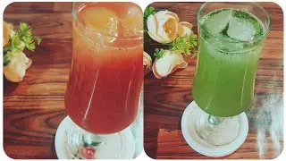Lemon Mint Drink |Strawberry Mint Drink #Freeze Lemon Juice #No Sugar Drinks For Iftar #ByTastyTips