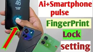 How to Set In display fingerprint lock in Ai+ smart phone pulse/fingerprint lock kaise lagaye ai+ 