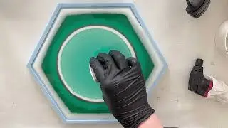 #468 DE: Tolle Effekte Cascade Hexagon Tablett | #epoxidharz