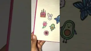 DIY flower stickers with tap and butter paper 🌸#shortsfeed #diy #craftideas #viralshorts #stickers