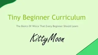 Tiny Beginner Curriculum (Wicca)  - My Pagan Life