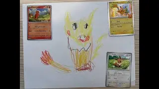 Epic Pokémon Fusion: Pikachu + Eevee + Charmander! 🌟 Aiden’s Creative Mashup Art!