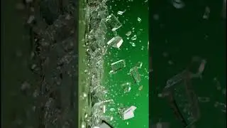 Free Green Screen Glass Shatter Effect | Crystal Break VFX Stock