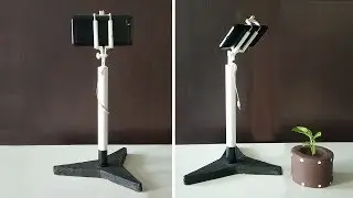 Homemade Tripod Stand for Mobile to Record DIY Videos Easily