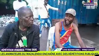 LES ANIMATEURS DU WAZALENDO  RÉPÉTITION  COLLECTIF AU STADE DES MARTYRS...