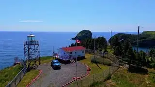 Tides Cove Point Lighthouse | DJI Mini 4 Pro 4K Aerial Views of Mortier Bay