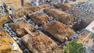WOW! Beautiful 2Bhk House Foundation stone filling construction technology Of work