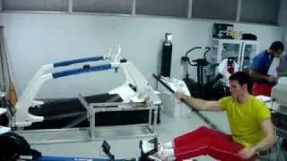Sa&uacute;l Craviotto on the Speedstroke Gym Kayak Ergometer