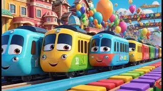 Counting Train Adventure &ndash; Numbers on the Tracks! | Fun Kids Nursery Rhyme | Sing Along Adventure