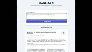 Health-QA AI: Automating Test Cases with Google Gemini 🚀