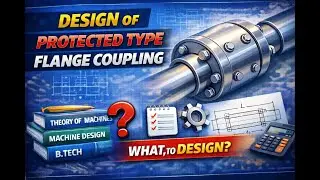 Design of Protected Type Flange Coupling | Machine Design | Step by Step