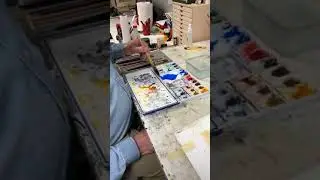 IMG 2156 Beginning Watercolor Part 1 Mixing a Pool of Paint by Robert Sussna NJWCS