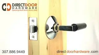 Emtek Hercules Lever with Modern Rosette in Polished Chrome