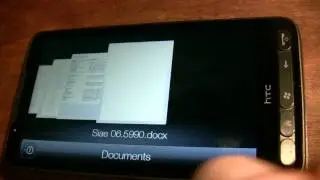 htc HD2 new rom 2.01 test with document tab preview