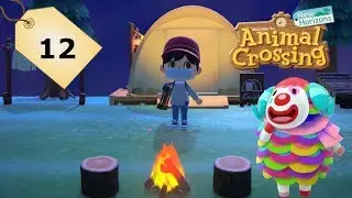 OUR FIRST CAMP VISITOR | Animal Crossing: New Horizons #12