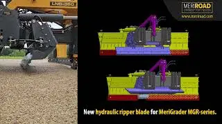 MeriGrader hydraulic ripper blade