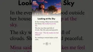 Looking at the Sky | Easy English Story for Beginners | Daily Life English #englishstory