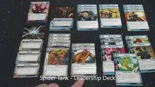 Marvel Champions LCG Spider Tank - Leadership aspect deckbuilding strategy.