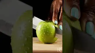 &ldquo;Fresh Green Apple Cutting ASMR 🍏 | Ultra Clean Studio Setup | Satisfying Apple Slicing Sounds 4K