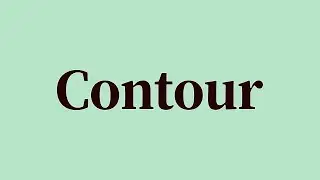 Contour Pronunciation and Meaning