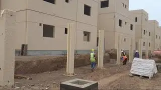 How to Check Precast Column Alignment. precast Column vertical and horizontal  Alignment Checking.