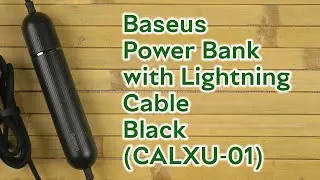 Распаковка Baseus Energy Two-in-one Power Bank with Lightning Cable Black (CALXU-01)