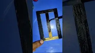 Mini House Door & Window Painting 🔥 | DIY Tiny Home Build #shorts