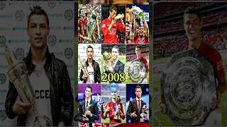 Ronaldo achievement 2008 #shorts #football #ronaldo #premierleague #evolution #ballondor ￼