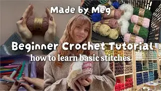 How to crochet beginner stitches and chains🤍