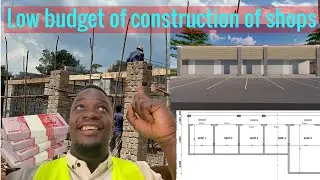 Low budget construction of modern shops in Uganda