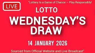 The National Lottery Lotto Draw Live results from Wednesday 14 Jan 2026 | tonight lotto