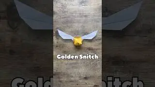 EASY ORIGAMI GOLDEN SNITCH TUTORIAL | DIY PAPER HARRY POTTER MAGIC WORLD ORIGAMI GOLDEN SNITCH