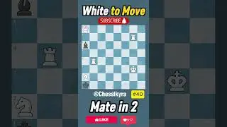 Fastest Chess Challenge Mate in 2 #chesspuzzle #chessproblem #mateintwo
