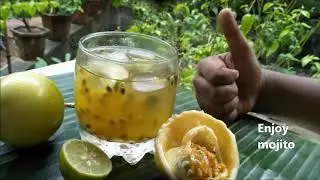passion fruit mojito and juice  recipe /ma's world/passion fruit drink/virgin mojito