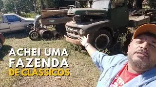 Achei uma fazenda com carros antigos e outras raridades! | Galpão71
