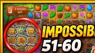Gardenscapes Levels 51-60: I ALMOST Failed! INSANE HARD LEVELS Walkthrough