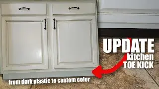 How to install kitchen cabinet toe kick - Cheap and easy way to update your kitchen cabinets