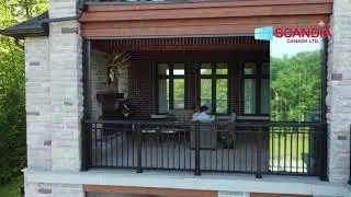 Sliding glass wall