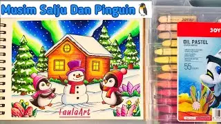 Pemandangan Musim Salju | Pinguin Dan Boneka Salju | Winter Season