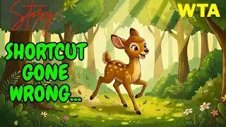 Shortcut vs Right Path! Drishti the Deer&rsquo;s Magical Adventure | Kids Story #moralstory