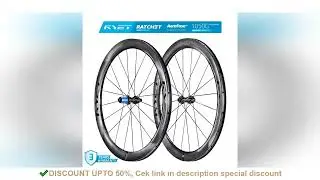 RYET Full Carbon Road Wheelset Bicycle Super Light 1050g Disc Brake Carbon Spoke 36T Ceramic Ratchet