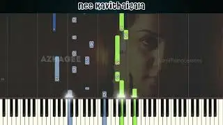 Nee Kavithaigala - Maragatha Naanayam | Keyboard/Piano Tutorial | Synthesia Video