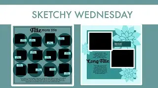 FREE scrapbook layout sketches to download