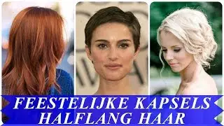 Elegante feestelijke kapsels dames 2018