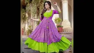 Latest Bandhani dress designs| Jaipuri bandhej suits| Silk bandhani long frock| Bandhani Collection