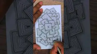 Amazing And Relaxing Zentangle Pattern ❤️ #shorts #zentangle #ytshorts #doodle #easyart #mindfulart