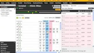 Football Trading on La Liga Match. Real Sociedad v Athletic Bilbao