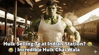 Hulk Selling Tea at Indian Railway Station? 😂 | Incredible Hulk Chai Wala