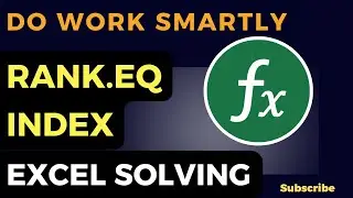 👉 Master Excel RANK EQ + INDEX Combination  Data Analysis Made Easy 🚀#excel #exceltutorial